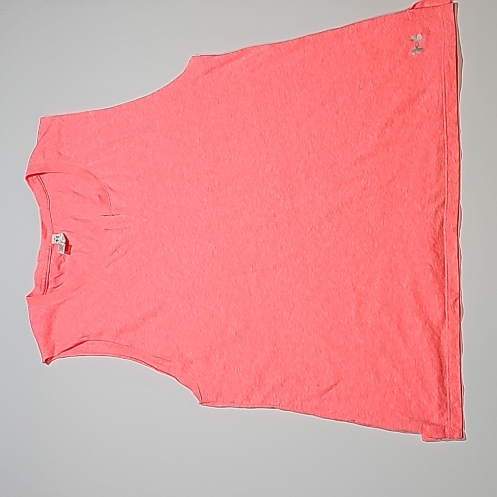Under Armour Size XL Neon Orange No- Sleeve Shirt  Size XL